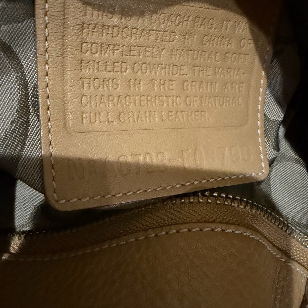 Coach Tan Leather Shoulder Bag with Tassel - Picture 4 of 4